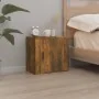 Wall-mounted bedside tables 2 pcs smoked oak color 50x30x47 cm by vidaXL, Nightstands - Ref: Foro24-816875, Price: 43,58 €, D...