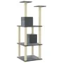 Cat scratching post with dark gray sisal posts 141 cm by vidaXL, Cat furniture - Ref: Foro24-171526, Price: 52,94 €, Discount: %