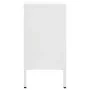 Aparador de acero y vidrio templado blanco 105x35x70 cm de vidaXL, Aparadores - Ref: Foro24-336077, Precio: 203,29 €, Descuen...