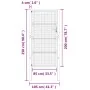 Anthracite gray steel garden gate 105x250 cm by vidaXL, garden gates - Ref: Foro24-154564, Price: 282,01 €, Discount: %