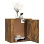 Wall-mounted bedside tables 2 pcs smoked oak color 50x30x47 cm by vidaXL, Nightstands - Ref: Foro24-816875, Price: 43,58 €, D...