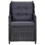 Gartenstühle mit Kissen, 2 Stück, schwarzes synthetisches Rattan von vidaXL, Gartenstühle - Ref: Foro24-46548, Preis: 303,77 ...