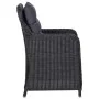 Gartenstühle mit Kissen, 2 Stück, schwarzes synthetisches Rattan von vidaXL, Gartenstühle - Ref: Foro24-46548, Preis: 303,77 ...