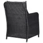 Sillas de jardín con cojines 2 unidades ratán sintético negro de vidaXL, Sillas de jardín - Ref: Foro24-46548, Precio: 326,95...