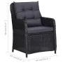 Gartenstühle mit Kissen, 2 Stück, schwarzes synthetisches Rattan von vidaXL, Gartenstühle - Ref: Foro24-46548, Preis: 303,77 ...