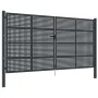 Anthrazitgraues Gartentor aus Stahl 400x225 cm von vidaXL, Gartentore - Ref: Foro24-154575, Preis: 971,47 €, Rabatt: %