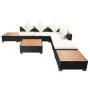 Garden furniture and cushions 8 pieces black synthetic rattan by vidaXL, Garden sets - Ref: Foro24-42756, Price: 950,18 €, Di...