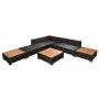 Garden furniture and cushions 8 pieces black synthetic rattan by vidaXL, Garden sets - Ref: Foro24-42756, Price: 950,18 €, Di...