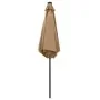 Umbrella with LED lights and taupe gray aluminum pole 270 cm by vidaXL, Umbrellas - Ref: Foro24-47355, Price: 88,54 €, Discou...