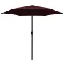 Garden umbrella with burgundy red aluminum pole 270x246cm by vidaXL, Umbrellas - Ref: Foro24-47348, Price: 59,79 €, Discount: %