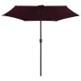 Garden umbrella with burgundy red aluminum pole 270x246cm by vidaXL, Umbrellas - Ref: Foro24-47348, Price: 59,79 €, Discount: %