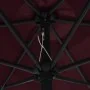 Garden umbrella with burgundy red aluminum pole 270x246cm by vidaXL, Umbrellas - Ref: Foro24-47348, Price: 59,79 €, Discount: %