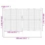Anthrazitgraues Gartentor aus Stahl 300x250 cm von vidaXL, Gartentore - Ref: Foro24-154570, Preis: 937,05 €, Rabatt: %