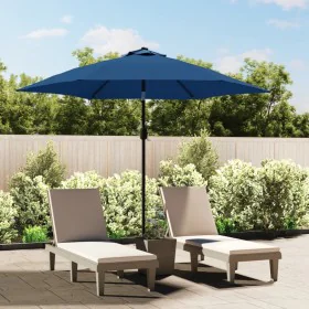 Garden umbrella with light blue metal pole 300 cm by vidaXL, Umbrellas - Ref: Foro24-47127, Price: 76,11 €, Discount: %