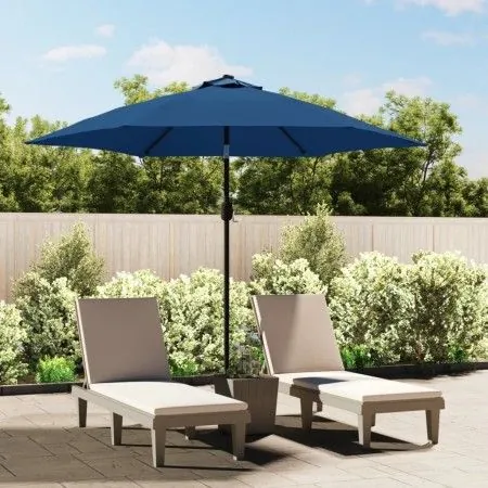 Gartenschirm mit hellblauem Metallmast 300 cm von vidaXL, Sonnenschirme - Ref: Foro24-47127, Preis: 76,08 €, Rabatt: %