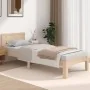 Estructura de cama madera maciza 75x190 cm de vidaXL, Camas y somieres - Ref: Foro24-810455, Precio: 89,01 €, Descuento: %
