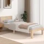 Solid wood bed frame 75x190 cm by vidaXL, Beds and slatted bases - Ref: Foro24-810455, Price: 89,04 €, Discount: %