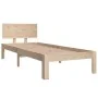 Estructura de cama madera maciza 75x190 cm de vidaXL, Camas y somieres - Ref: Foro24-810455, Precio: 89,01 €, Descuento: %