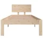 Solid wood bed frame 75x190 cm by vidaXL, Beds and slatted bases - Ref: Foro24-810455, Price: 89,04 €, Discount: %