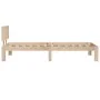 Estructura de cama madera maciza 75x190 cm de vidaXL, Camas y somieres - Ref: Foro24-810455, Precio: 89,01 €, Descuento: %