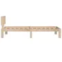 Solid wood bed frame 75x190 cm by vidaXL, Beds and slatted bases - Ref: Foro24-810455, Price: 89,04 €, Discount: %