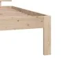 Estructura de cama madera maciza 75x190 cm de vidaXL, Camas y somieres - Ref: Foro24-810455, Precio: 89,01 €, Descuento: %