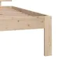 Solid wood bed frame 75x190 cm by vidaXL, Beds and slatted bases - Ref: Foro24-810455, Price: 89,04 €, Discount: %