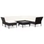 8-teiliges Gartenmöbel-Set und schwarze synthetische Rattankissen von vidaXL, Gartensets - Ref: Foro24-48952, Preis: 623,11 €...