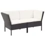 8-teiliges Gartenmöbel-Set und schwarze synthetische Rattankissen von vidaXL, Gartensets - Ref: Foro24-48952, Preis: 623,11 €...