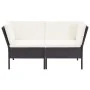 8-teiliges Gartenmöbel-Set und schwarze synthetische Rattankissen von vidaXL, Gartensets - Ref: Foro24-48952, Preis: 623,11 €...