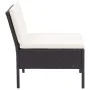 8-piece garden furniture set and black synthetic rattan cushions by vidaXL, Garden sets - Ref: Foro24-48952, Price: 624,74 €,...