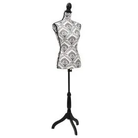 Maniquí busto de mujer exhibición negro y blanco de vidaXL, Galanes de noche - Ref: Foro24-30021, Precio: 81,26 €, Descuento: %