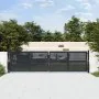 Anthracite gray steel garden gate 400x125 cm by vidaXL, garden gates - Ref: Foro24-154571, Price: 464,02 €, Discount: %