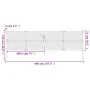 Anthracite gray steel garden gate 400x125 cm by vidaXL, garden gates - Ref: Foro24-154571, Price: 464,02 €, Discount: %