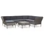 Gartenmöbel-Set 8-teilig und Kissen aus synthetischem Rattan grau von vidaXL, Gartensets - Ref: Foro24-48954, Preis: 554,59 €...