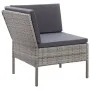 Gartenmöbel-Set 8-teilig und Kissen aus synthetischem Rattan grau von vidaXL, Gartensets - Ref: Foro24-48954, Preis: 554,59 €...