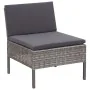 Gartenmöbel-Set 8-teilig und Kissen aus synthetischem Rattan grau von vidaXL, Gartensets - Ref: Foro24-48954, Preis: 554,59 €...