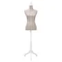White cotton female bust mannequin with stripes by vidaXL, Gallants at night - Ref: Foro24-30031, Price: 81,53 €, Discount: %
