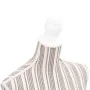 White cotton female bust mannequin with stripes by vidaXL, Gallants at night - Ref: Foro24-30031, Price: 81,53 €, Discount: %