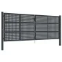 Anthrazitgraues Gartentor aus Stahl 400x175 cm von vidaXL, Gartentore - Ref: Foro24-154573, Preis: 646,12 €, Rabatt: %