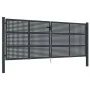 Gartentor aus anthrazitgrauem Stahl 400x150 cm von vidaXL, Gartentore - Ref: Foro24-154574, Preis: 880,06 €, Rabatt: %