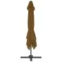 Garden umbrella with portable taupe base by vidaXL, Umbrellas - Ref: Foro24-276348, Price: 241,09 €, Discount: %