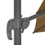Garden umbrella with portable taupe base by vidaXL, Umbrellas - Ref: Foro24-276348, Price: 241,09 €, Discount: %
