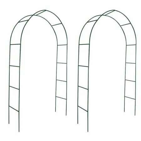 Garden arches 2 units for climbing plants by vidaXL, Pergolas, arches and garden trellises - Ref: Foro24-40776, Price: 34,61 ...