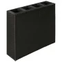 Tall planter with 4 black synthetic rattan pots by vidaXL, Pots and planters - Ref: Foro24-41084, Price: 218,74 €, Discount: %