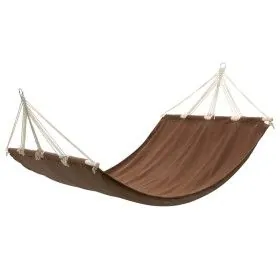 Hamaca con barra marrón 210x150 cm de vidaXL, Hamacas - Ref: Foro24-40808, Precio: 60,98 €, Descuento: %