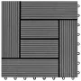 Set of 11 gray WPC tiles 30 x 30 cm, 1 square meter by vidaXL, Floors and carpets - Ref: Foro24-41551, Price: 57,02 €, Discou...