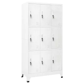 Steel locker with 9 compartments 90x45x180 cm by vidaXL, Lockers and storage cabinets - Ref: Foro24-20157, Price: 329,56 €, D...