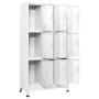 Stahlspind mit 9 Fächern 90x45x180 cm von vidaXL, Schließfächer und Lagerschränke - Ref: Foro24-20157, Preis: 328,49 €, Rabat...