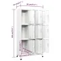 Stahlspind mit 9 Fächern 90x45x180 cm von vidaXL, Schließfächer und Lagerschränke - Ref: Foro24-20157, Preis: 328,49 €, Rabat...